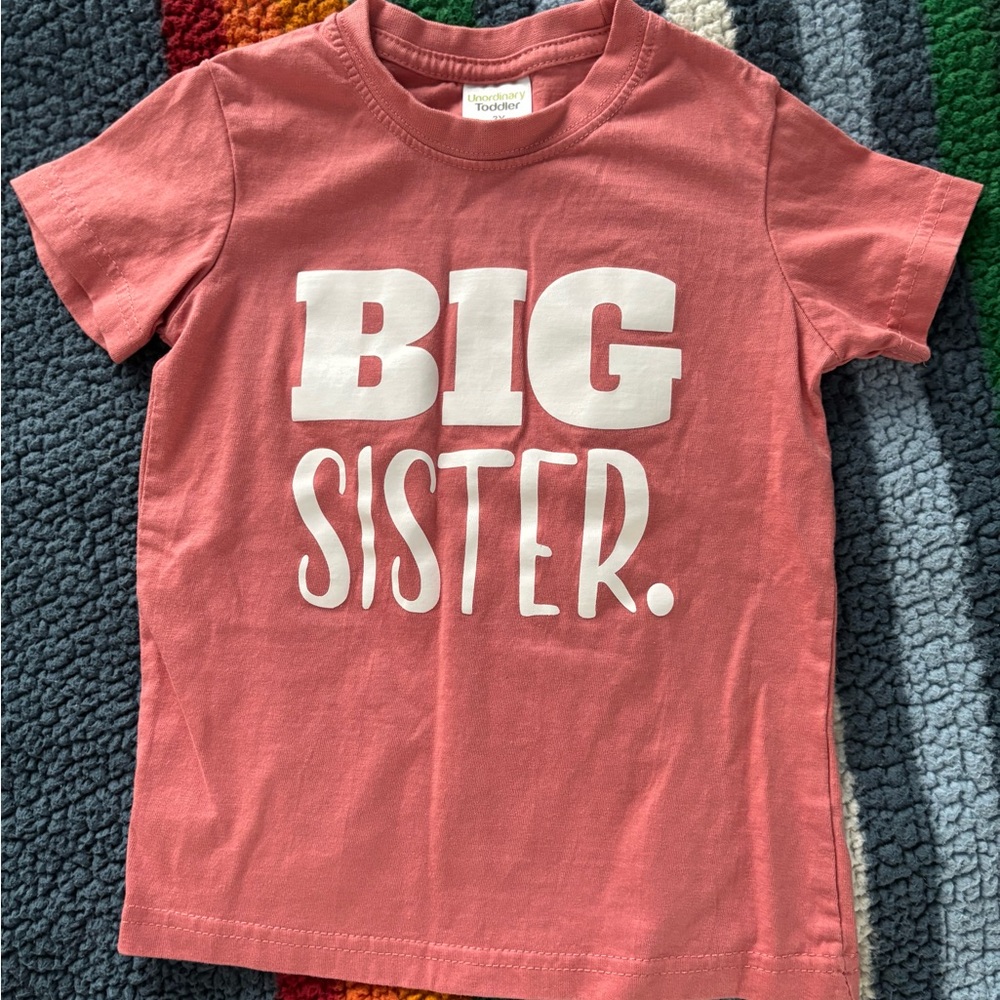 Cat & Jack Big Sister T-Shirt - Pink